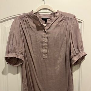 Banana Republic Factory Light Purple Sheer Blouse